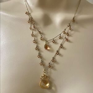 YONI Z crystal necklace